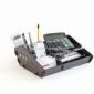 Desktop Organizer Made of Acrylic and Wood Suitable for Office or Home Use small pictures