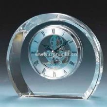 Crystal Desk Clock with Brass Skeleton Movement for retirement China