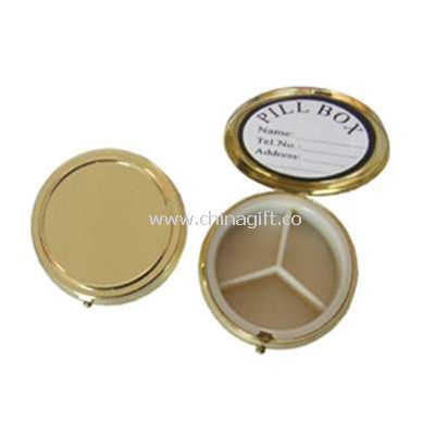 metal case and plastic inner Pill Box
