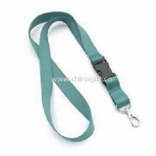 Woven Lanyard with Metal Hook and Plastic Buckle Made of Polyester China
