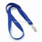Blue Woven Lanyard with Metal Clip Made of Polyester small pictures