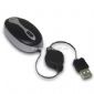 USB Optical Mini Mouse with Retractable Cable and 800dpi Resolution small pictures