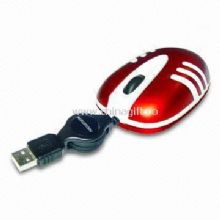 1,000dpi Mini Optical Mouse with Retractable USB Cable China