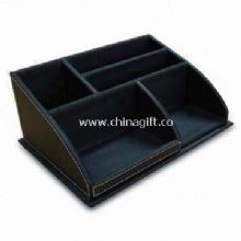 PU Leather Desktop Organizer with Black Fabric China