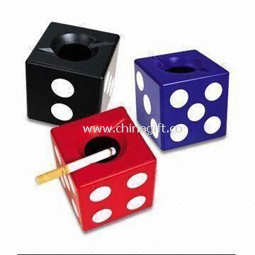 Dice Smokeless Ashtrays Made of ABS and Melamine