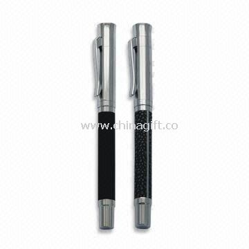 Metal Roller Pens with Shining Chromed Cap