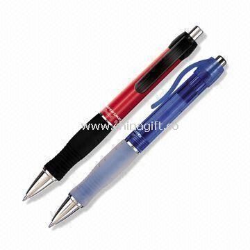 Ballpoint Pens with Plastic Barrel and Rubber Grip