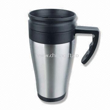Mug with Stainless Steel Outer Suitable for Travel