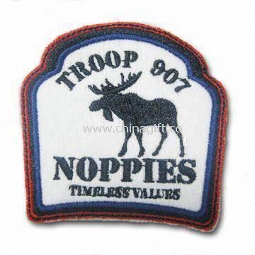 Embroidered Badge Made of Felt and Embroidery Patch