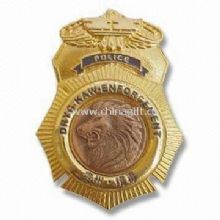 Military/Police Non-toxic Button Badge Made of Brass and Pewter China