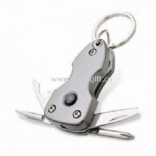 Multifunction Keychain with LED Light Made of Stainless Steel China