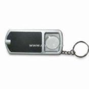 LED Light and Magnifier with Keychain