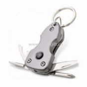 Multifunction Keychain with LED Light Made of Stainless Steel