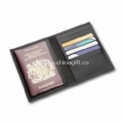Bonded Leather Passport Wallet with Seven Card Slots