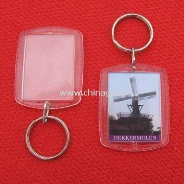 Blank Acrylic Keychains with Metal Key Ring