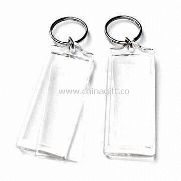 Rectangle-shaped Blank Movable Keyrings