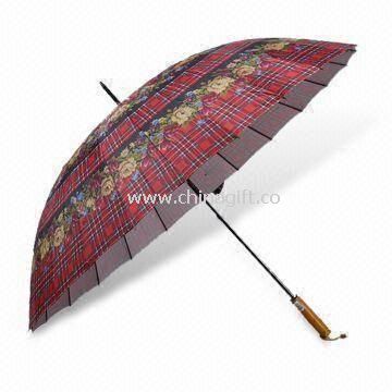 Golf Umbrella with Fiberglass Shaft and Ribs