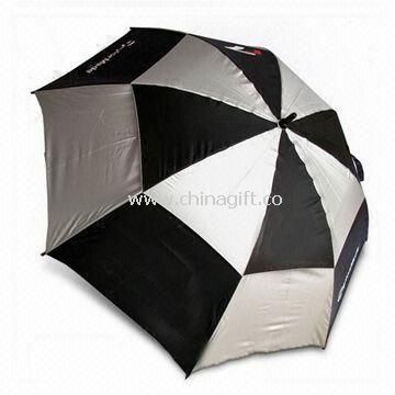Golf Umbrella with Full Fiberglass Ribs and Straight EVA Handle