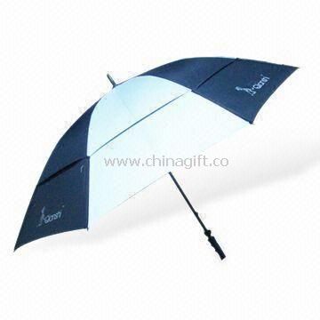 Golf Umbrella with Full Fiberglass Ribs and Straight EVA Handle