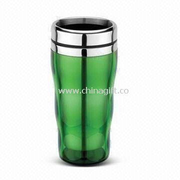 Auto Mug with AS/Plastic Outer and 16oz Capacity