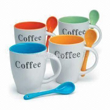 Coffee Mugs with Spoon