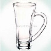 Machine-pressed Glass Coffee Mug with 8oz Capacity