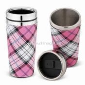 Stainless Steel Coffee Mug with Leather Wrap