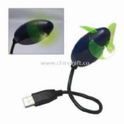 USB Fan with LED Light & On/ Off Switch and Flexible Neck