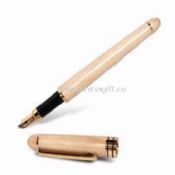 Fountain Pen Made of Rosewood Maple Walnut and Beech or Oak