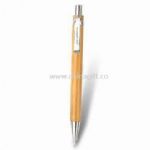 Eco-friendly Ball Pen with Bamboo Barrel and Metal Clip small picture