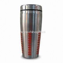 Double Wall Stainless Steel Mug with Colorful Rubber Strip China