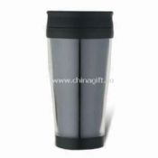 14oz Plastic Mug with Transparent Outer Cover