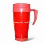 Double-walled Plastic Mug with 16oz Capacity