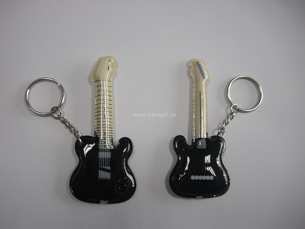 Guitar Shape Keyring Light