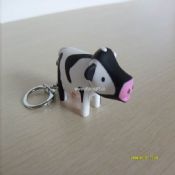 Cow Shape Light Keychain