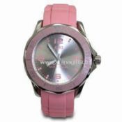 Ladies Watch with Stainless steel Case and Silicone Band