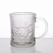 Rose Frosted Glass Mug