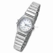 Waterproof Metal Ladies Watch with Alloy Case