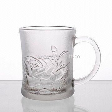 Rose Frosted Glass Mug