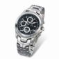 Fashionable Mens Multifunction Watch with Stainless Steel Case and Band small pictures