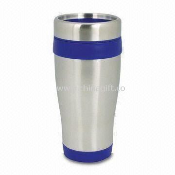 450mL Travel Mug Made of Stainless Steel and PP Materials