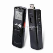 Two-in-one Digital Voice Recorder with USB and 1/2/4GB Capacity