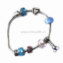 Pandora Bracelet Decorated with Metal Charms and Glazed Beads China