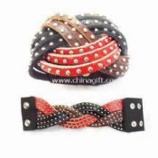 Genuine Leather Bracelet in 3 Tones