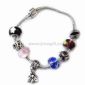 Glazed Beads Pandora Bracelet with Enamel Charms Decoration small pictures