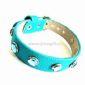 Leather Bracelet with PU and Alloy Stud Inlay small pictures