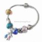 Pandora Bracelet Decorated with Metal Charms and Glazed Beads small pictures