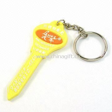 Silicone Rubber and Plastic Keychain