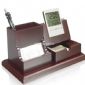 Wooden Pen holder With Calendar display small pictures