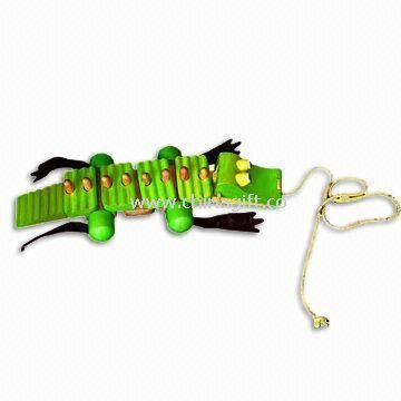 Crocodile-shaped Baby Pull Toy Made of Solid Wood